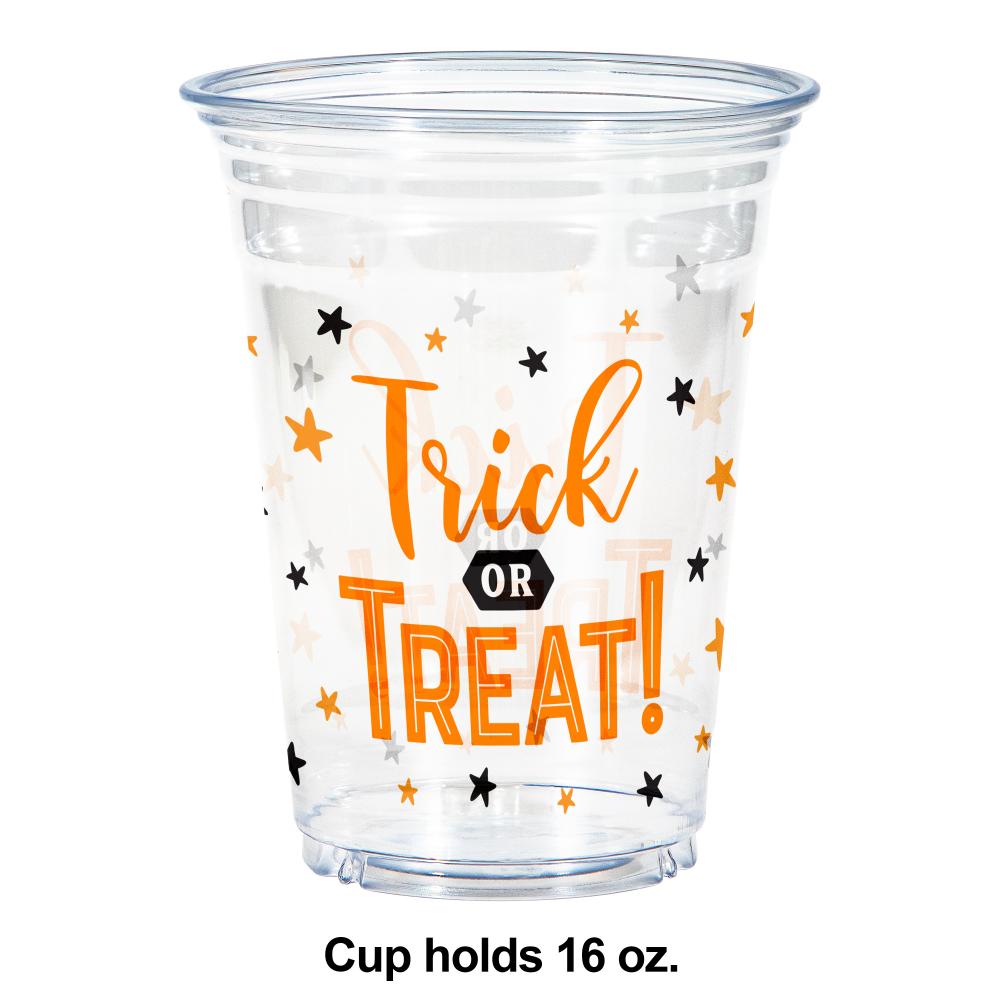 96ct Bulk Trick or Treat Halloween Plastic Cups