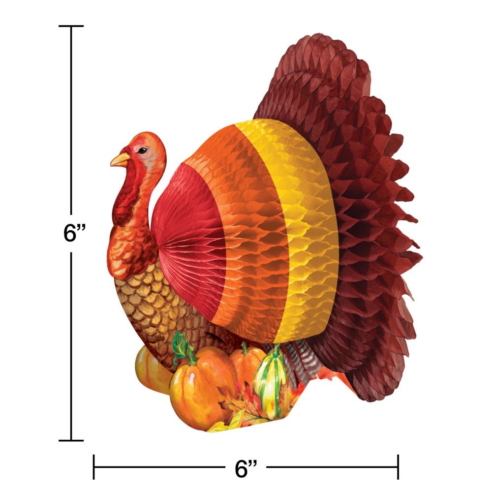12ct Bulk 6" Turkey Thanksgiving Centerpieces