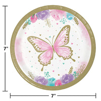 96ct Bulk Golden Butterfly Dessert Plates
