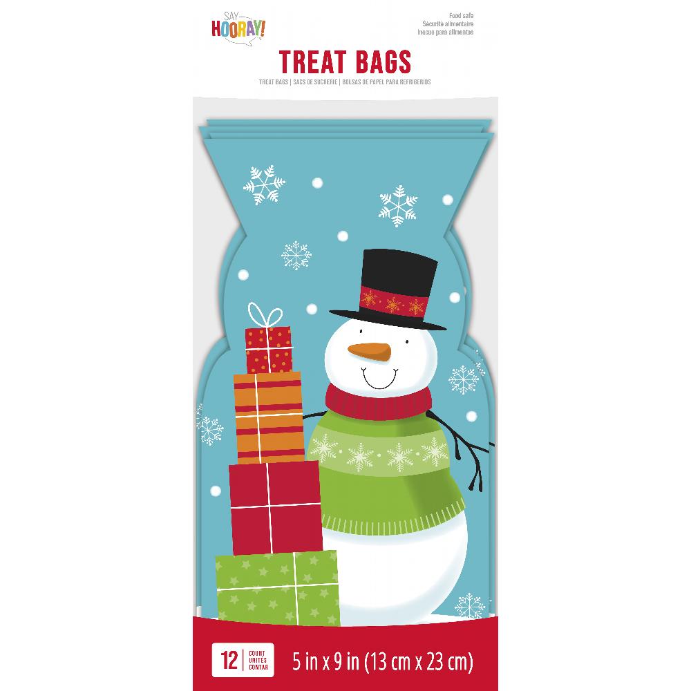 144ct Bulk Snowman Favor Bags with Zipper