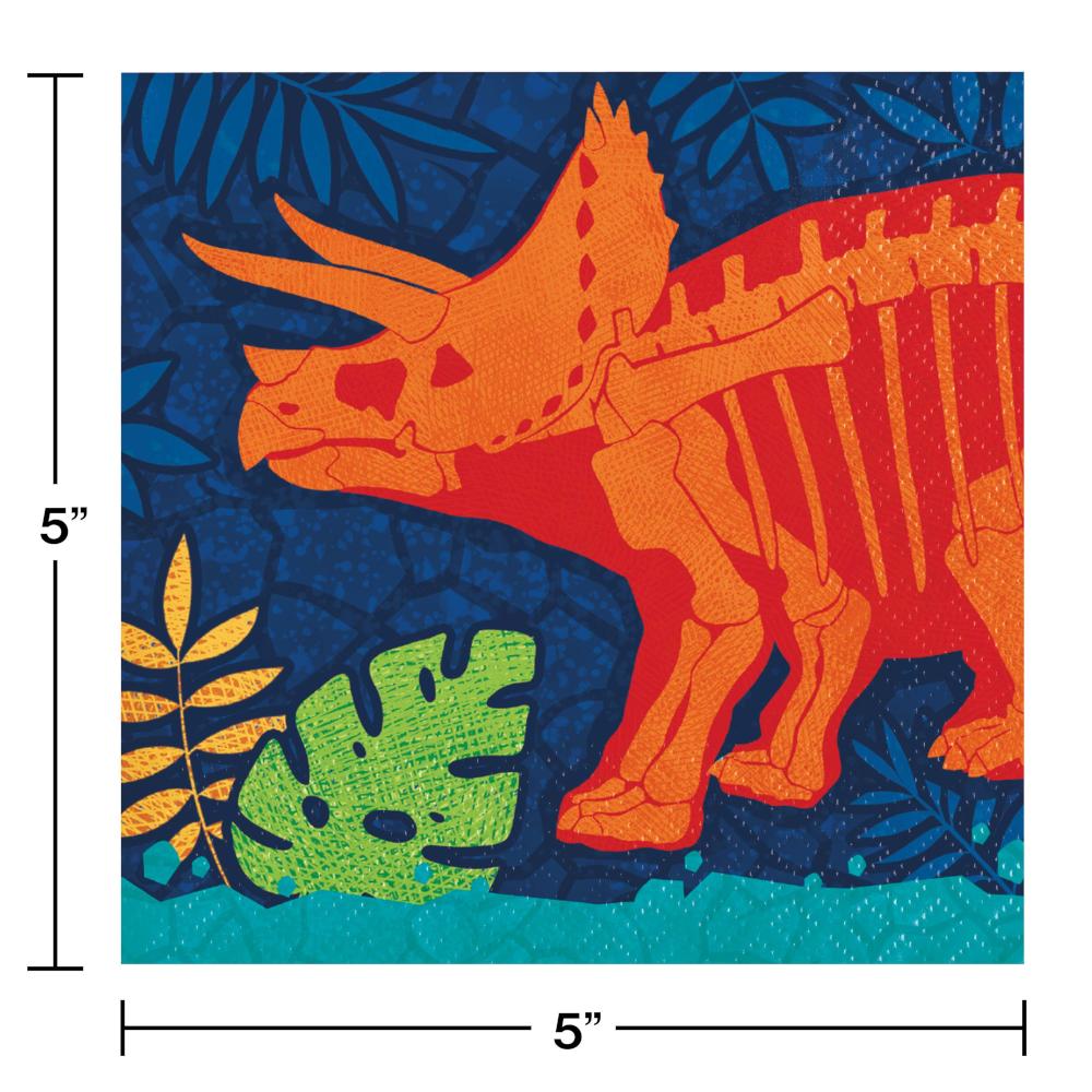 192ct Bulk Dino Dig Beverage Napkins