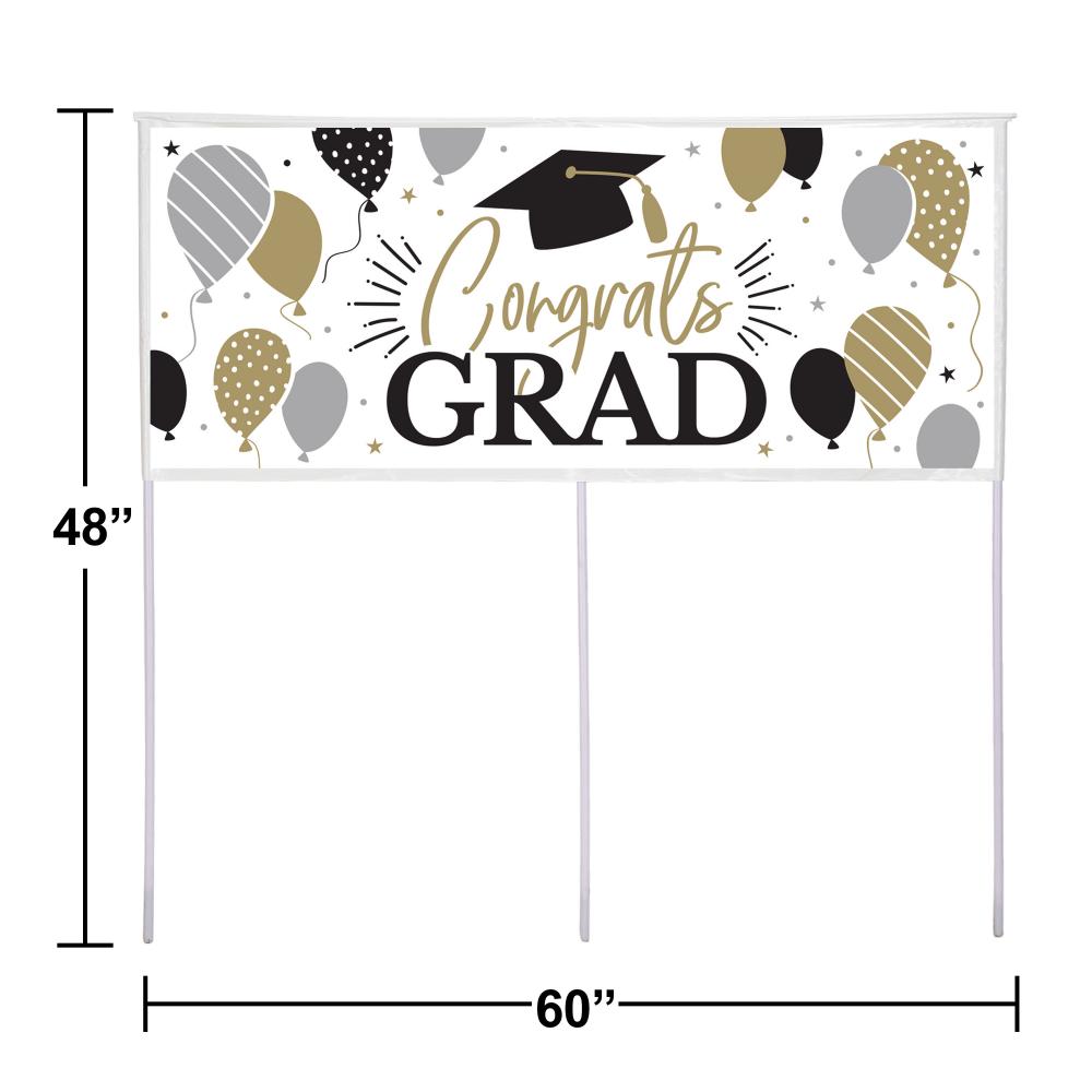 Bulk Case of Congrats Grad Yard Banner