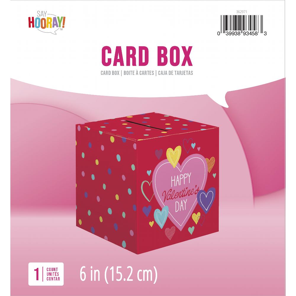 Bulk Case of 6" x 6"  Valentine's Day Card Box