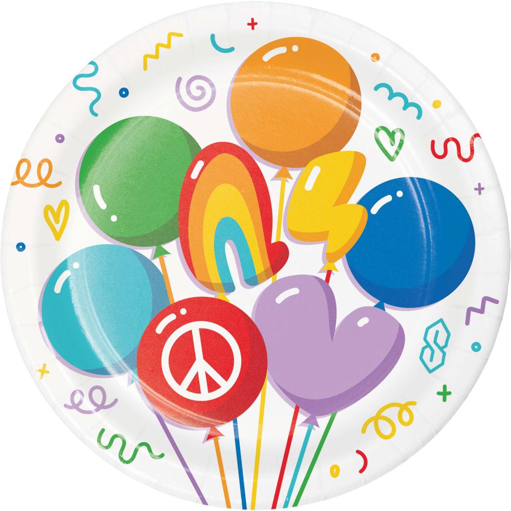 Luncheon Plate - Bubbly Birthday Party Decoration from Bulk Party Decorations