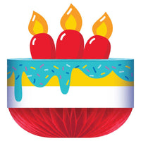 Honeycomb Centerpiece w/ Attachment - Bubbly Birthday Party Decoration from Bulk Party Decorations