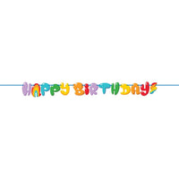 Letter Banner - Bubbly Birthday Party Decoration from Bulk Party Decorations