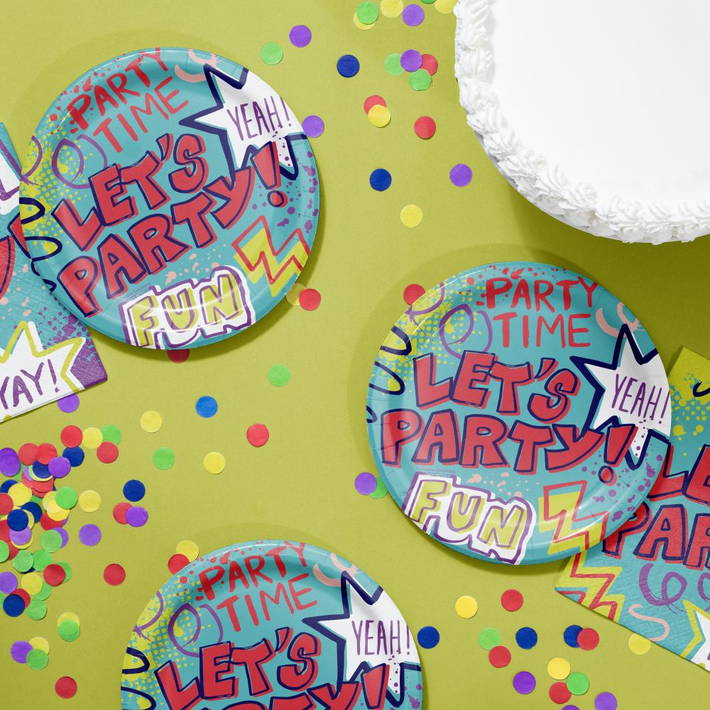 Luncheon Plate - Graffiti Party Party Decoration from Bulk Party Decorations