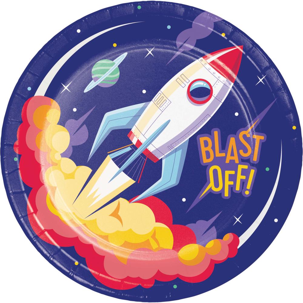 Dinner Plate - Space Adventures Party Decoration from Bulk Party Decorations