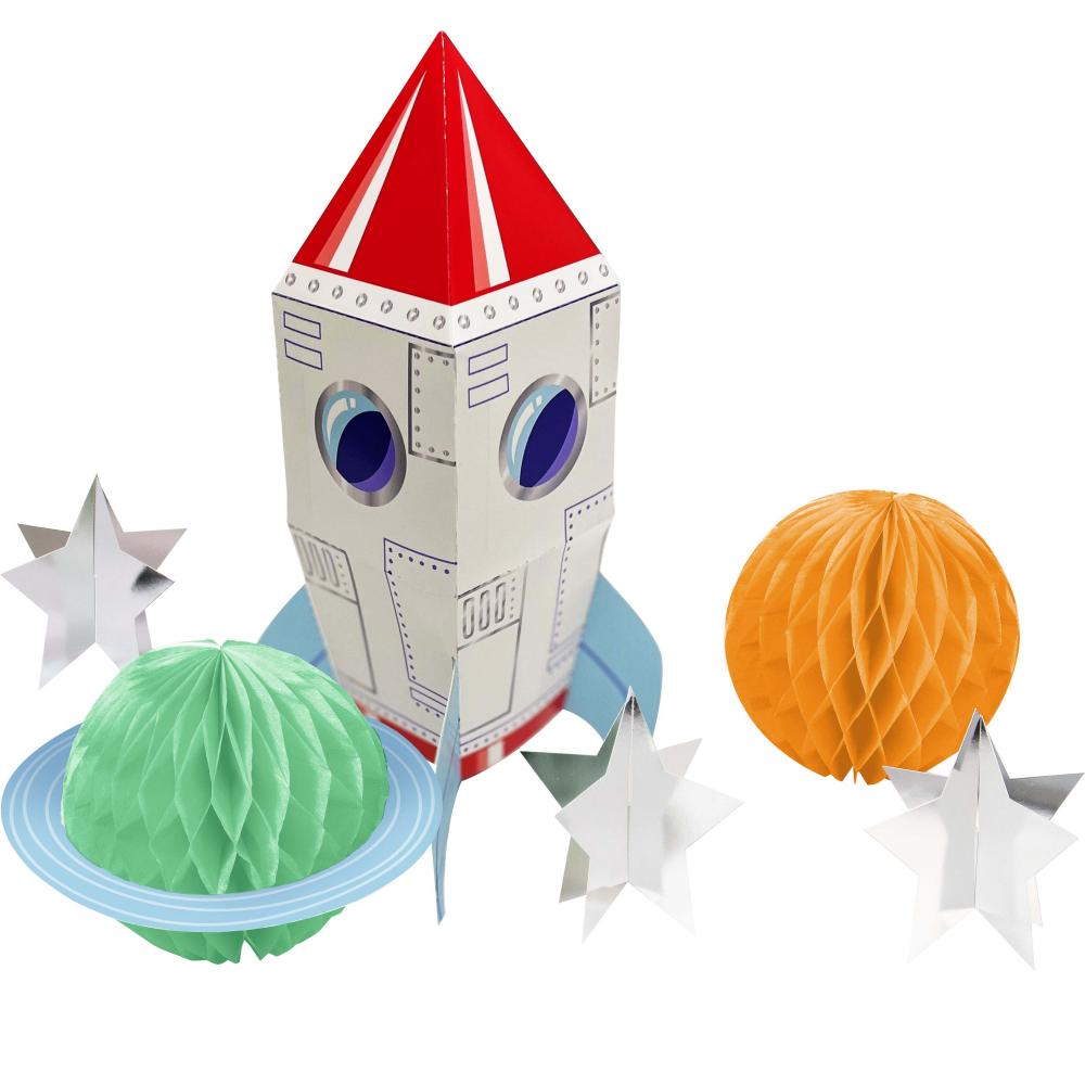 3D Centerpiece - Space Adventures Party Decoration from Bulk Party Decorations