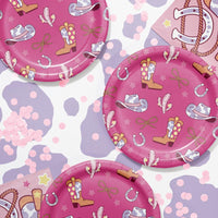 Dinner Plate - Boots and Bows Party Decoration from Bulk Party Decorations