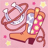 Lunch Napkin - Boots and Bows Party Decoration from Bulk Party Decorations