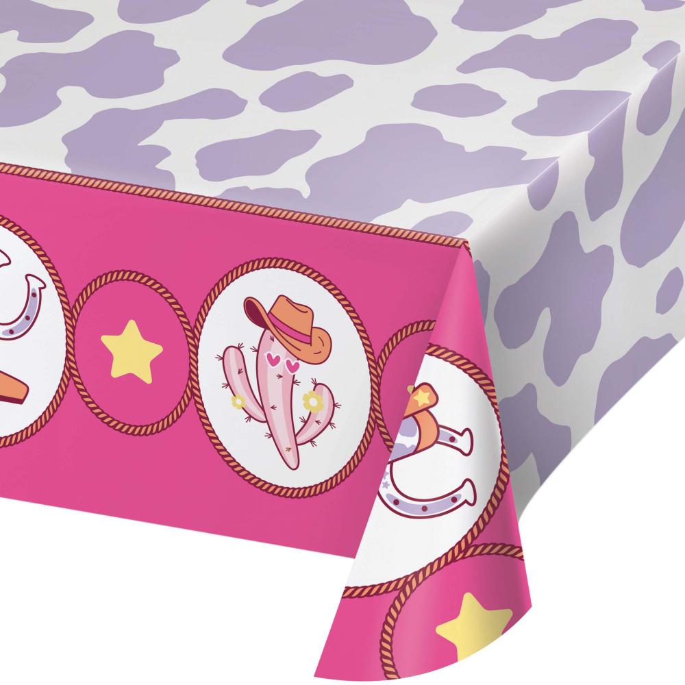 Tablecover, Paper 54" x 96" - Boots and Bows Party Decoration from Bulk Party Decorations