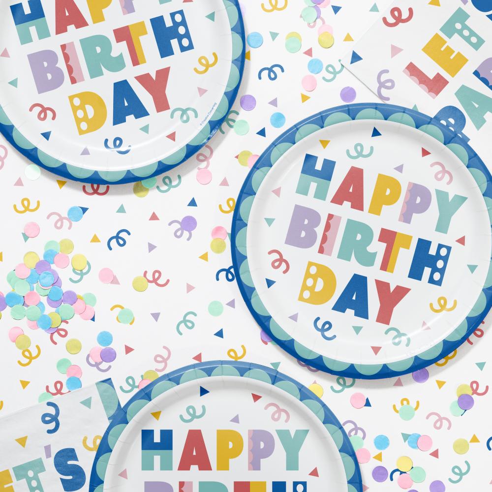 Dinner Plate - Party Patterns Party Decoration from Bulk Party Decorations