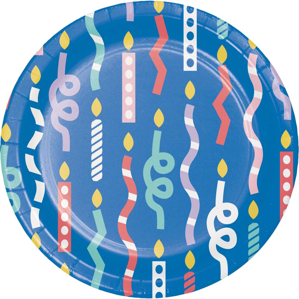 Luncheon Plate - Party Patterns Party Decoration from Bulk Party Decorations