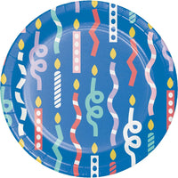 Luncheon Plate - Party Patterns Party Decoration from Bulk Party Decorations