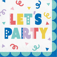 Lunch Napkin - Party Patterns Party Decoration from Bulk Party Decorations