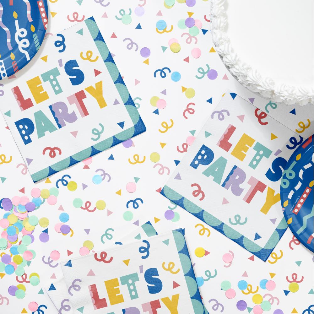 Lunch Napkin - Party Patterns Party Decoration from Bulk Party Decorations