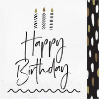 Lunch Napkin - Golden Wishes Party Decoration from Bulk Party Decorations