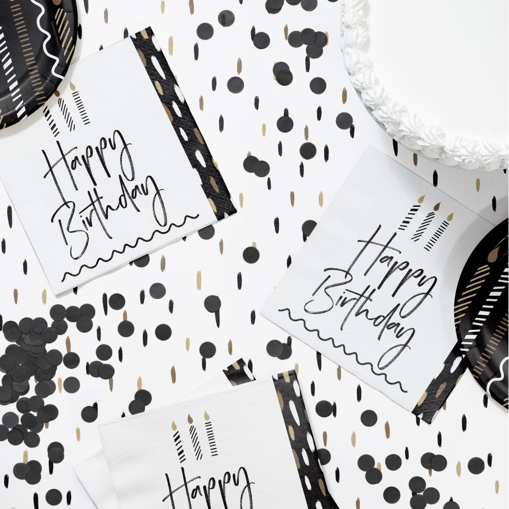 Lunch Napkin - Golden Wishes Party Decoration from Bulk Party Decorations