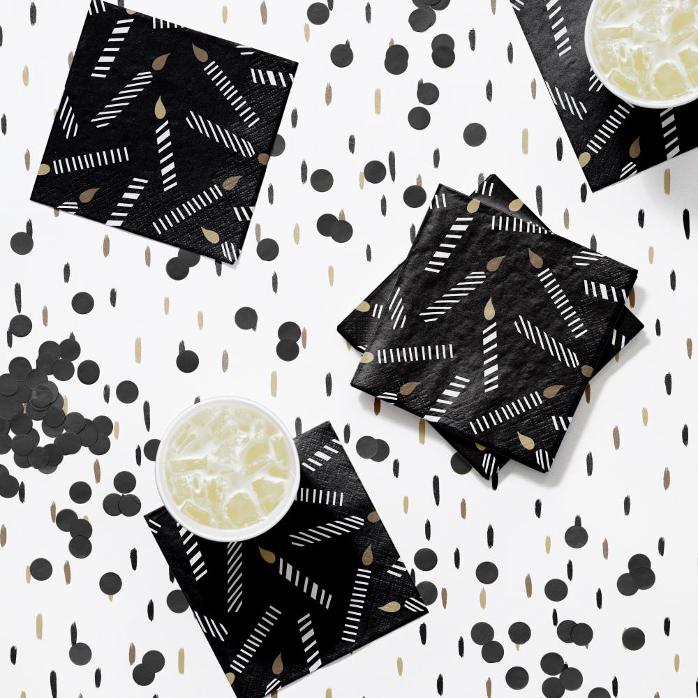 Beverage Napkin - Golden Wishes Party Decoration from Bulk Party Decorations