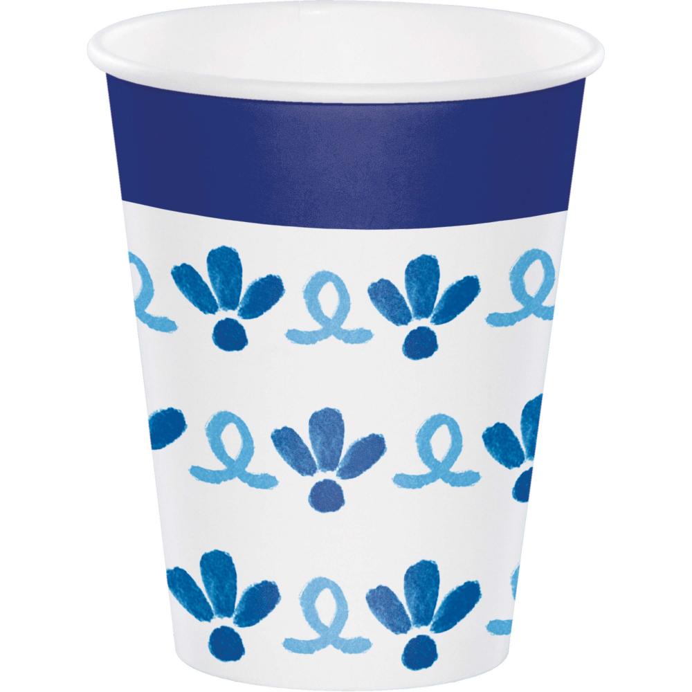 Hot/Cold Paper Cup 12oz. - Blue Willow Party Decoration from Bulk Party Decorations