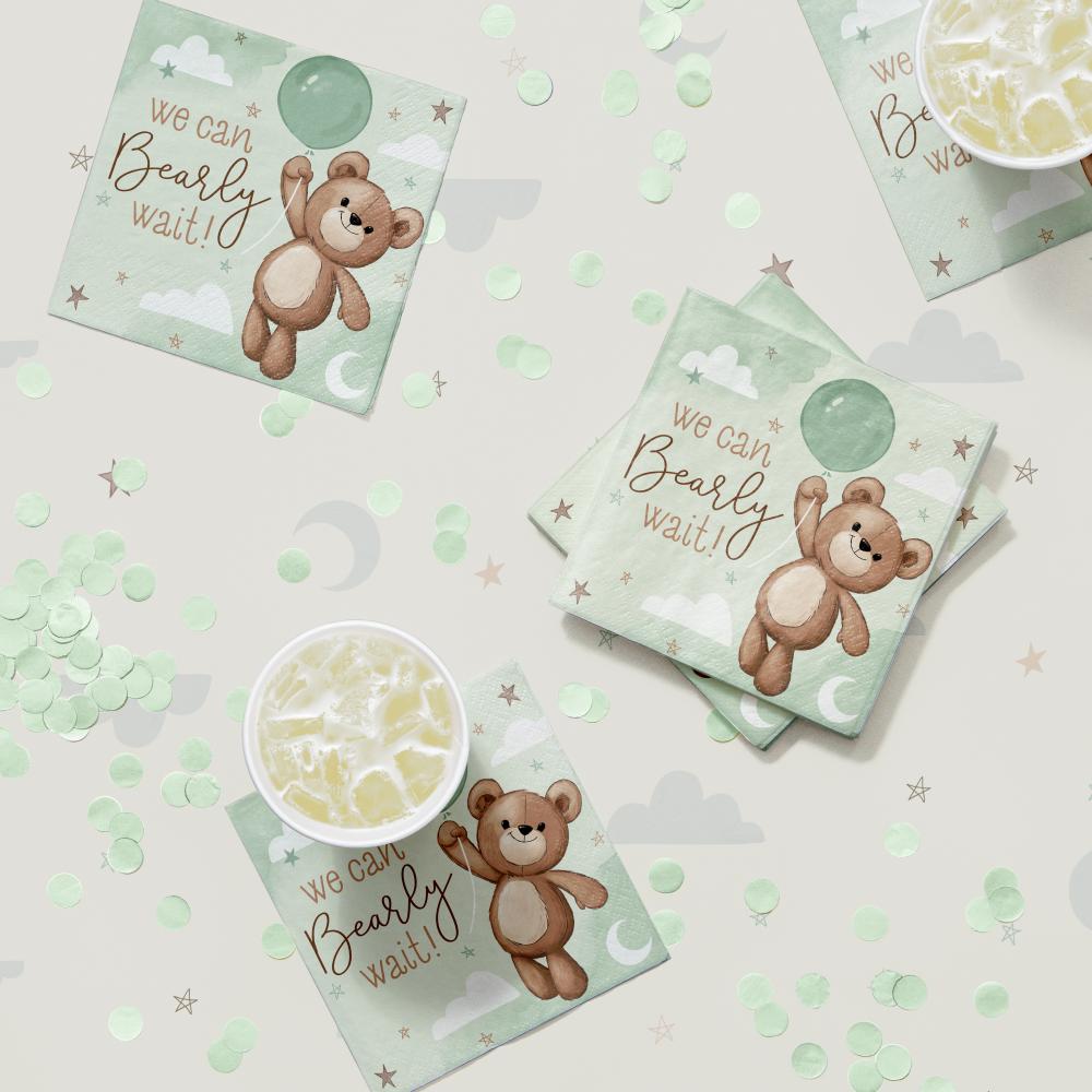 Bulk Case of Teddy Bear Beverage Napkin