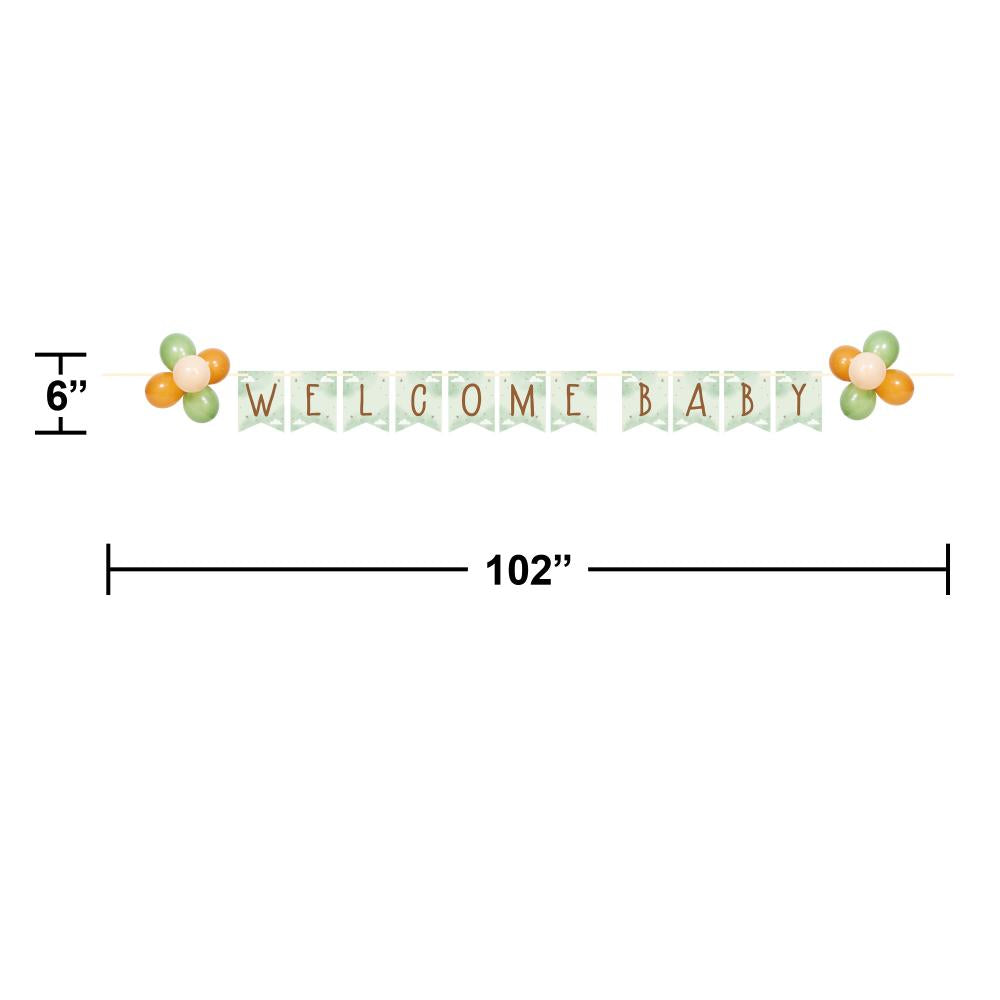 Bulk Case of Teddy Bear Ribbon Banner w/ Latex Balloons