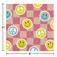 Bulk Case of Flower Power Beverage Napkin