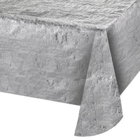 Bulk Metallic Silver Tablecover 54