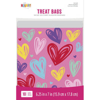 120ct Bulk Multicolor Valentines Sandwich Bags w/ Zipper,