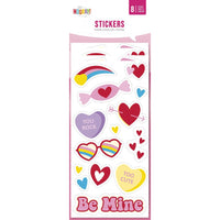 96ct Bulk Colorful Valentines Stickers