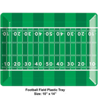 Tailgate Decor Plastic Tray, Football 10