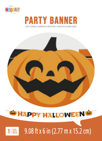 Bulk Halloween Decor Party Banners (12 per Case)