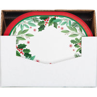 Holly Jolly Christmas Paper Oval Platter (Case of 96) by Creative Converting