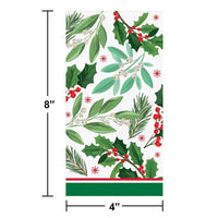 Holly Jolly Christmas Paper Guest Towel (Case of 192) by Creative Converting