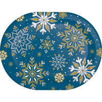 Whimsical Winter Paper Oval Platter (Case of 96) by Creative Converting