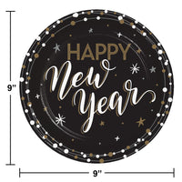 New Years Shimmer Paper Dinner Plate (Case of 96) by Creative Converting