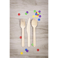 Natural Wooden Cutlery, Assorted (Case of 288) by Creative Converting