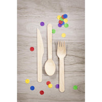 Natural Wooden Cutlery, Assorted (Case of 288) by Creative Converting