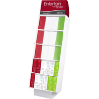 108pc Holiday Dinner Napkin/Cutlery Display - Sensations Solids 108 Package Party Decoration from Bulk Party Decorations