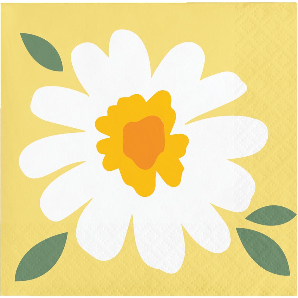 Sweet Daisy Paper Beverage Napkin (Case of 192) by Creative Converting