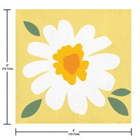 Sweet Daisy Paper Beverage Napkin (Case of 192) by Creative Converting