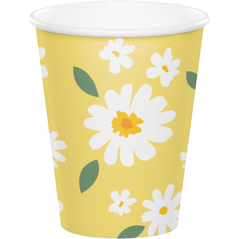 Sweet Daisy Paper Hot/Cold Cup 9oz. (Case of 96) by Creative Converting
