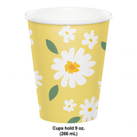 Sweet Daisy Paper Hot/Cold Cup 9oz. (Case of 96) by Creative Converting