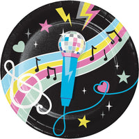 Birthday Beats Disco Party Paper Dinner Plates (Case of 96) by Creative Converting
