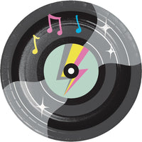 Birthday Beats Disco Party Vinyl Record Paper Dessert Plates (Case of 96) by Creative Converting