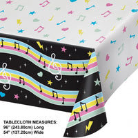 Birthday Beats Disco Party Paper Tablecloths (Case of 6) by Creative Converting