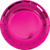 Pink Paper Dinner Plate, Foil (Case of 96) by Creative Converting
