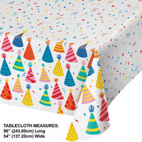 Hats Off Birthday Tablecover, Paper 54