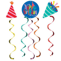 Hats Off Birthday Hanging decorations (Case of 18) by Creative Converting